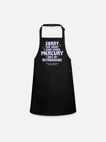 Mercury Retrograde Survivors Club - Children's Apron - black - Front