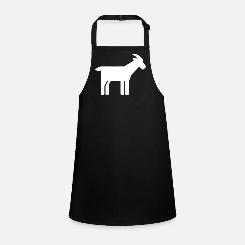 Goat Silhouette Minimalist Graphic Children's Apron