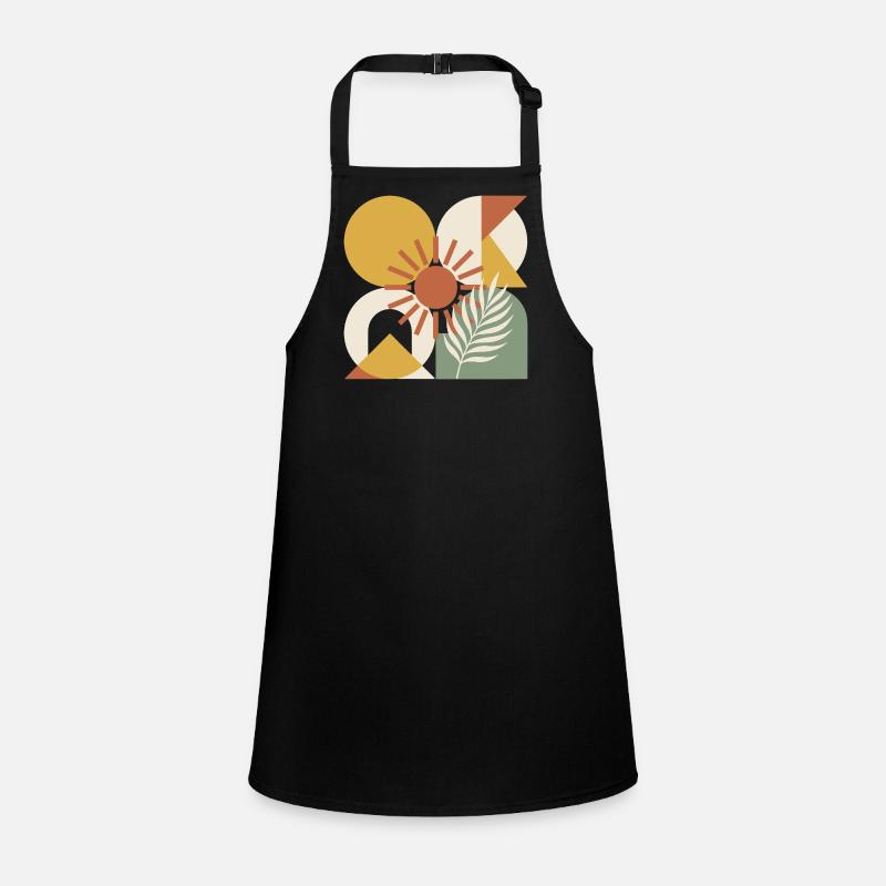 Boho Abstract Geometric Botanical Sunburst Children's Apron