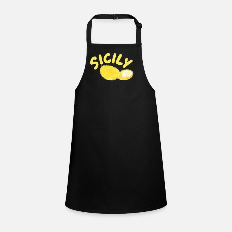 Sicily Lemons Illustration - Sicily Children's Apron