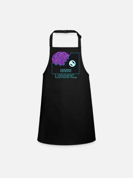 Cyberpunk Robot Neon - Tablier Enfant - noir - Devant