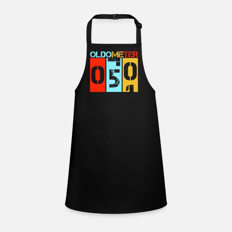 Oldometer 50 Vintage Retro 50. Geburtstag Schürze für Kinder