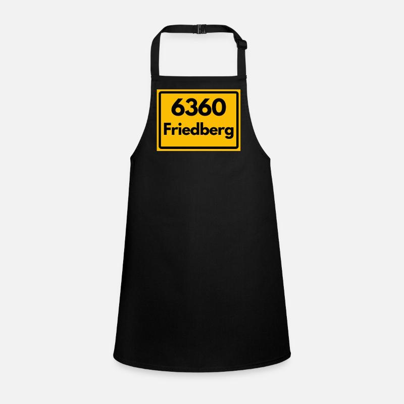 OLD POSTCODE ZIP CODE RETRO 6360 FRIEDBERG HEIMAT Children's Apron