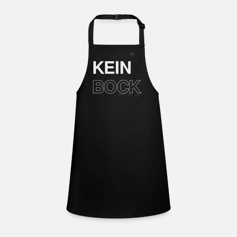 Kein Bock Kontrast-Statement Schürze für Kinder