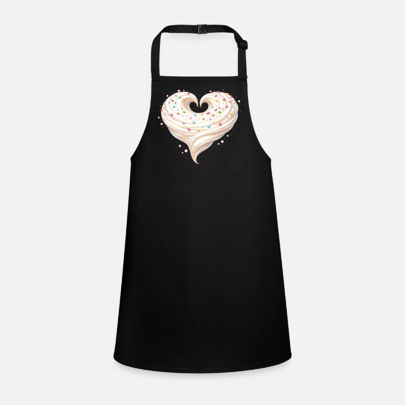 Cream Heart Baking Sweet Design Children's Apron