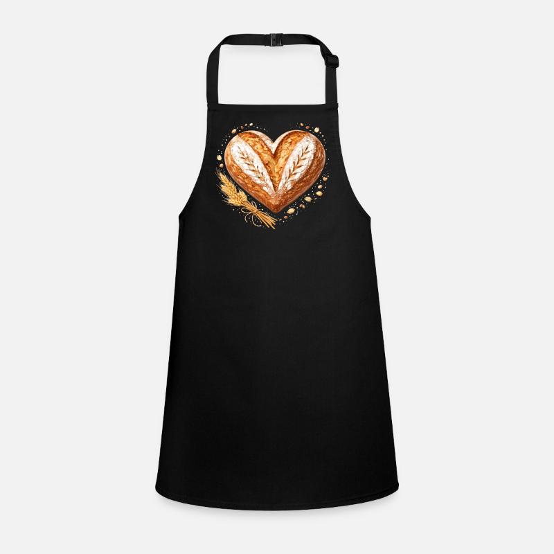 Herz Brot Backen Sauerteig Bäcker Design  Schürze für Kinder