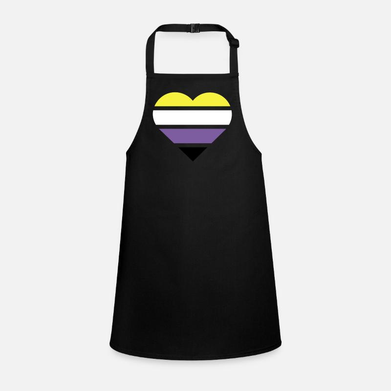 Pride Flag Heart · Nonbinary Children's Apron