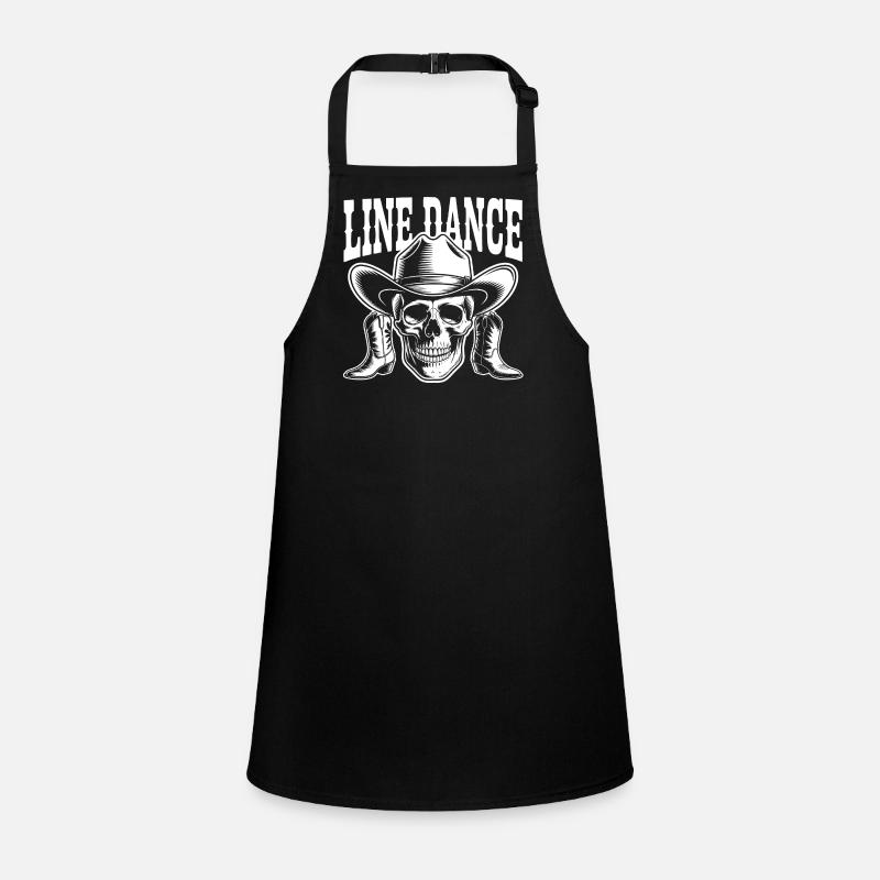 Line Dance Totenkopf Western Schürze für Kinder
