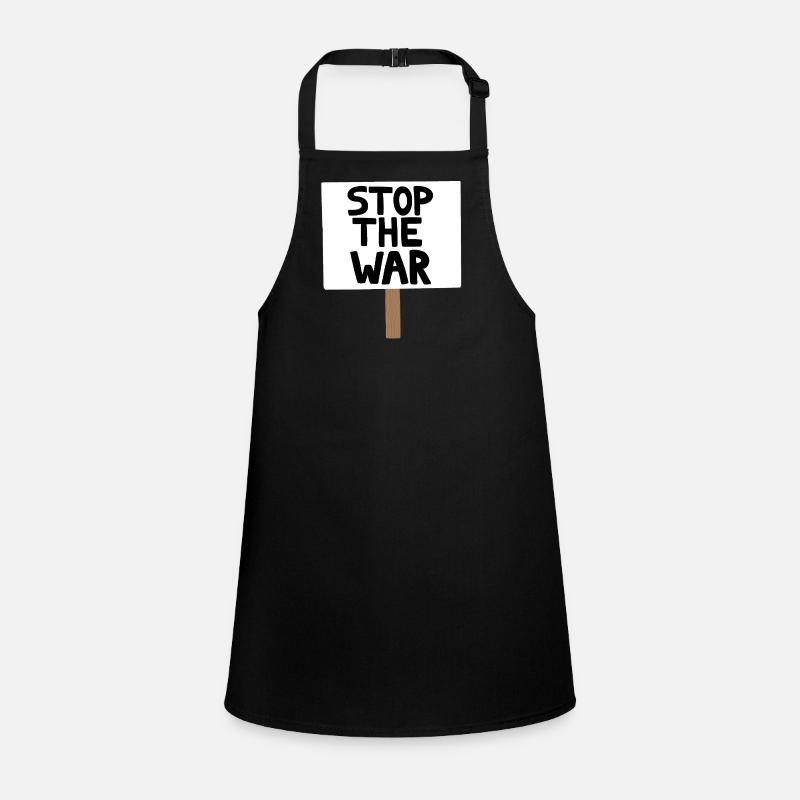 Stopp das Kriegsprotest-Schild Schürze für Kinder