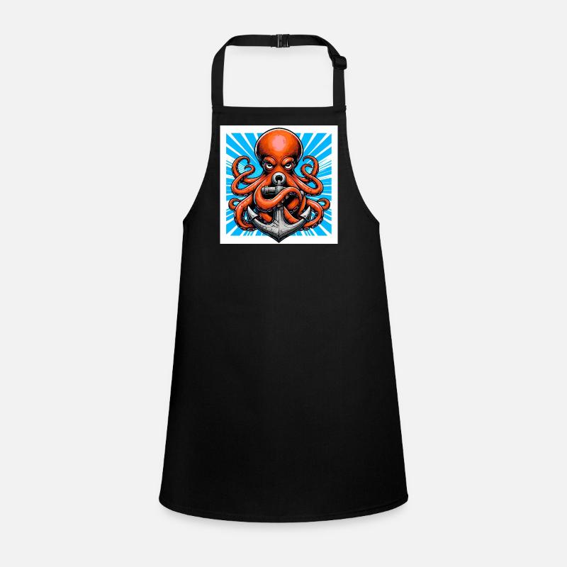 Octopus embraces an Anchor Children's Apron
