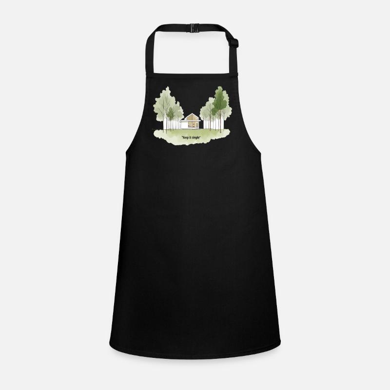 Keep It Simple Cabin Landscape Children's Apron