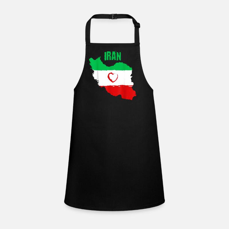 Drapeau du Cœur iranien Tablier Enfant