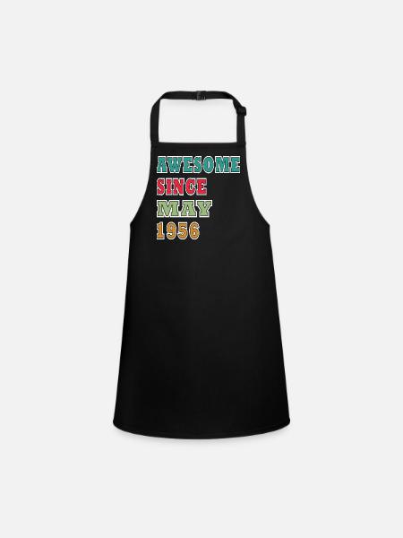 Birthday present May 1956 - Children's Apron - black - Front