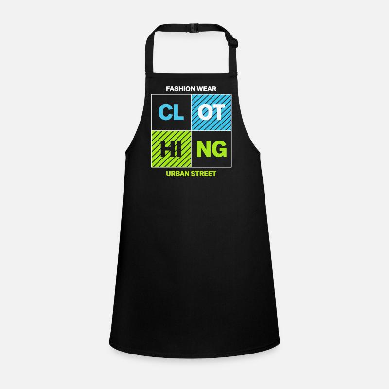 Neon Squares Urban Street Collage Children's Apron