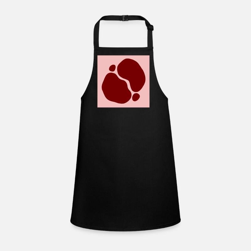 Conception des formes organiques rouges Tablier Enfant