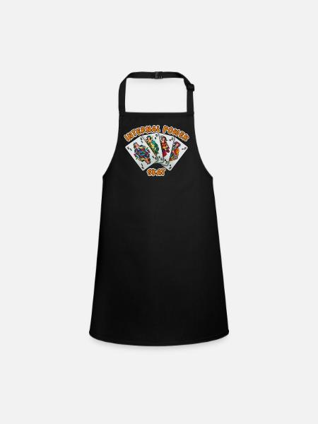 Skat: Mental strength - Children's Apron - black - Front