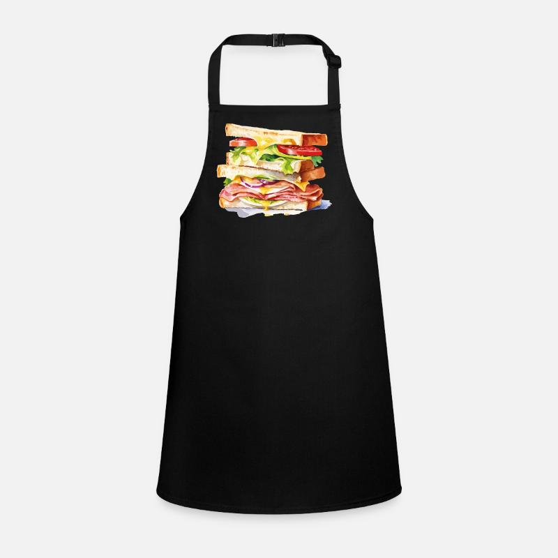 Illustration colorée des couches de sandwich Tablier Enfant