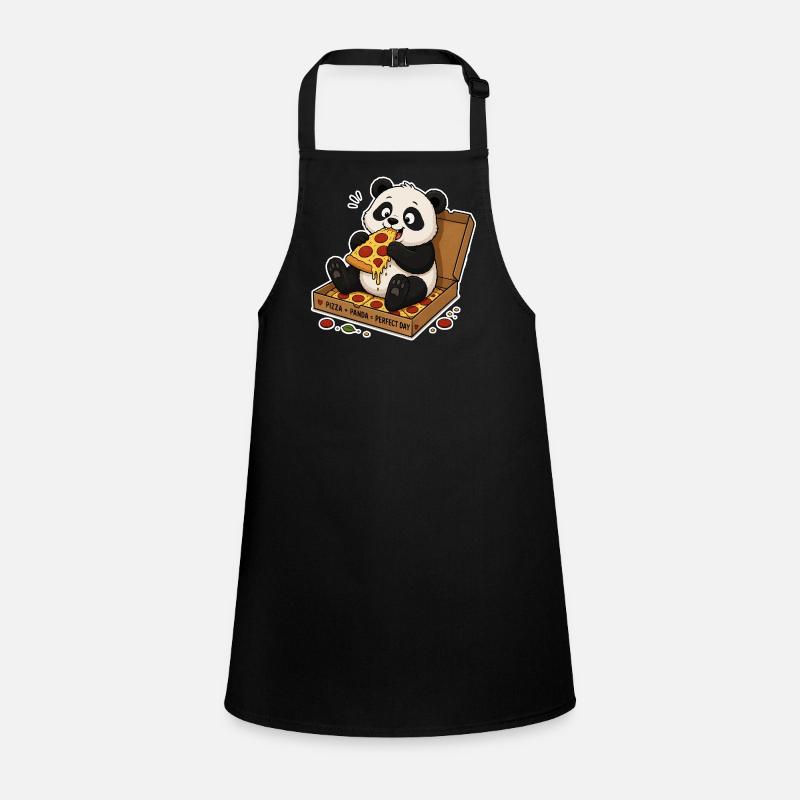 Kawaii Panda Pizza Parade Tablier Enfant
