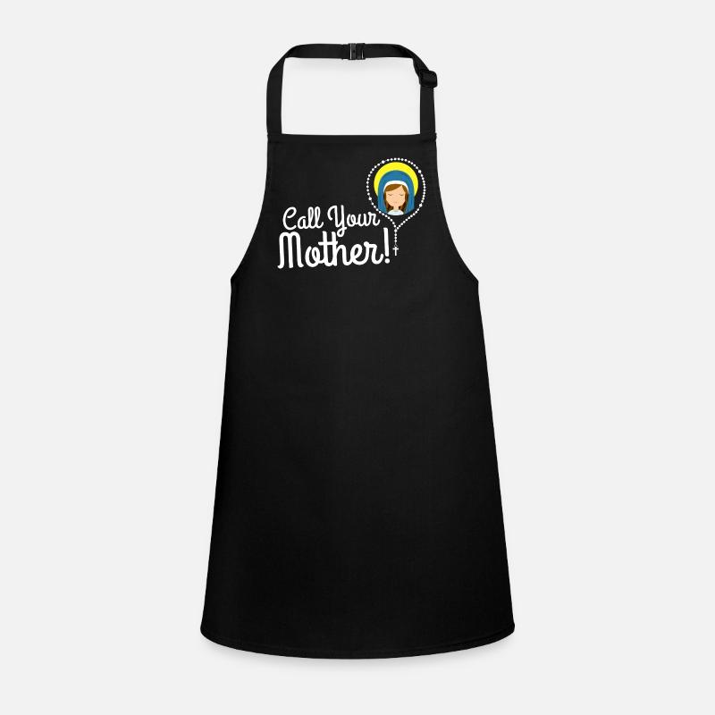 Nenne deine Mutter Illustration Tee Schürze für Kinder
