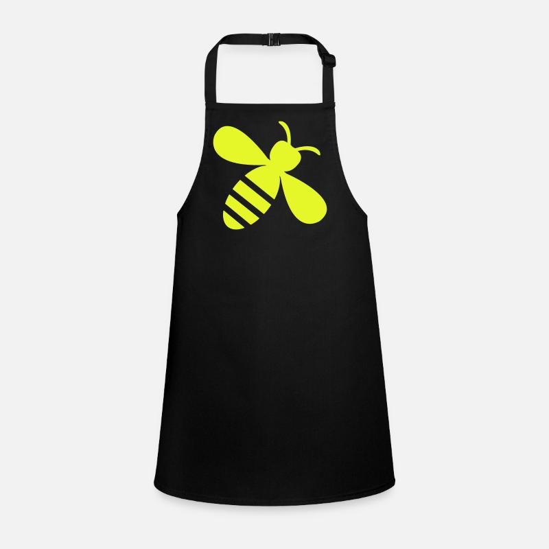 Neon Bee Yellow on Black Children's Apron