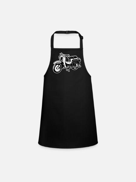 Schwalbe - two-tone - Children's Apron - black - Front