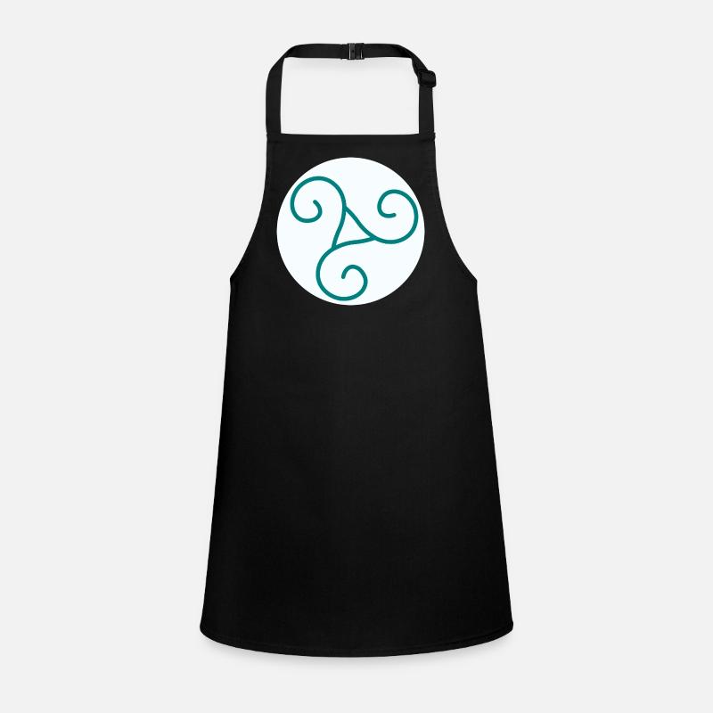 Triskel vert sur fonds blanc Tablier Enfant