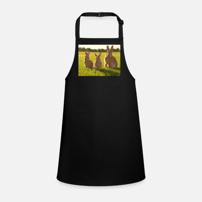 Spring Bunny Trio Children's Apron