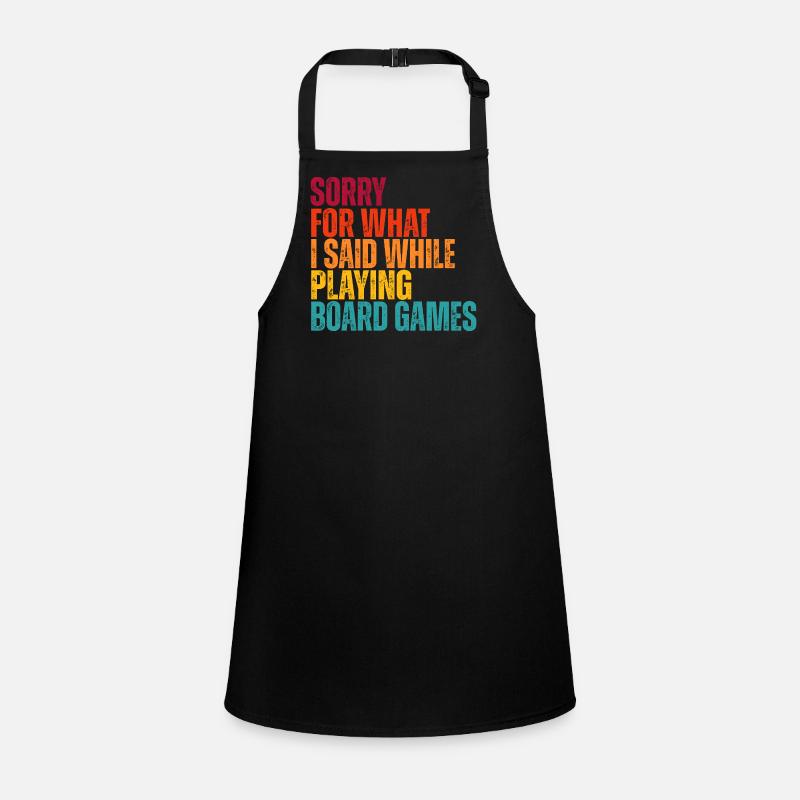 Sorry for What I Said: Board Games Children's Apron
