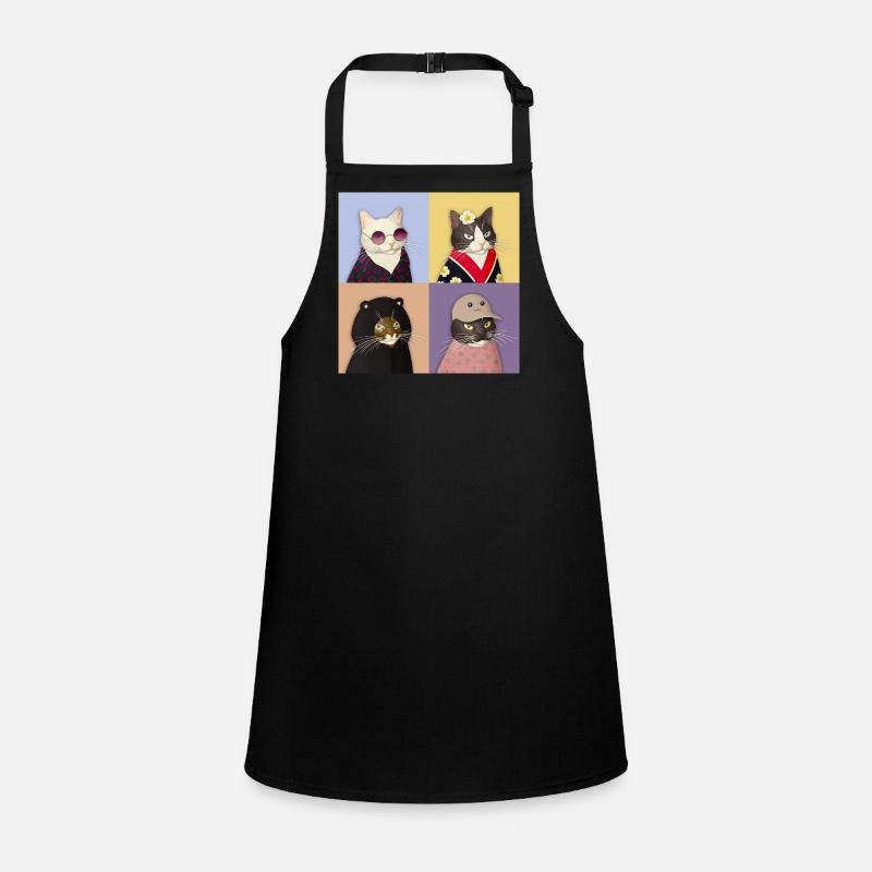 Cat Couture Quartett Schürze für Kinder