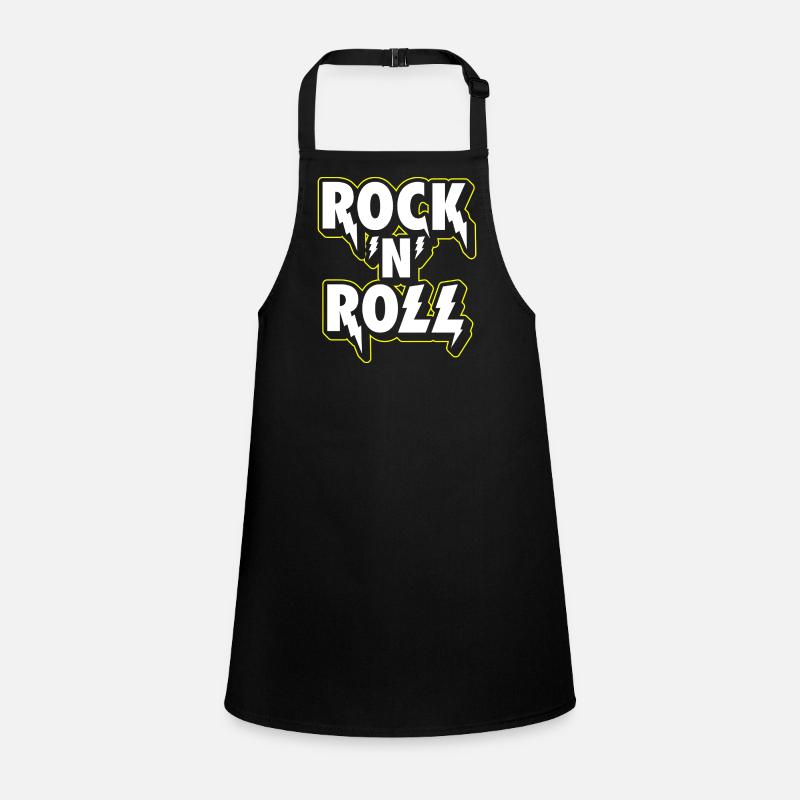 Rock 'N' Roll Lightning 3D Logo Children's Apron