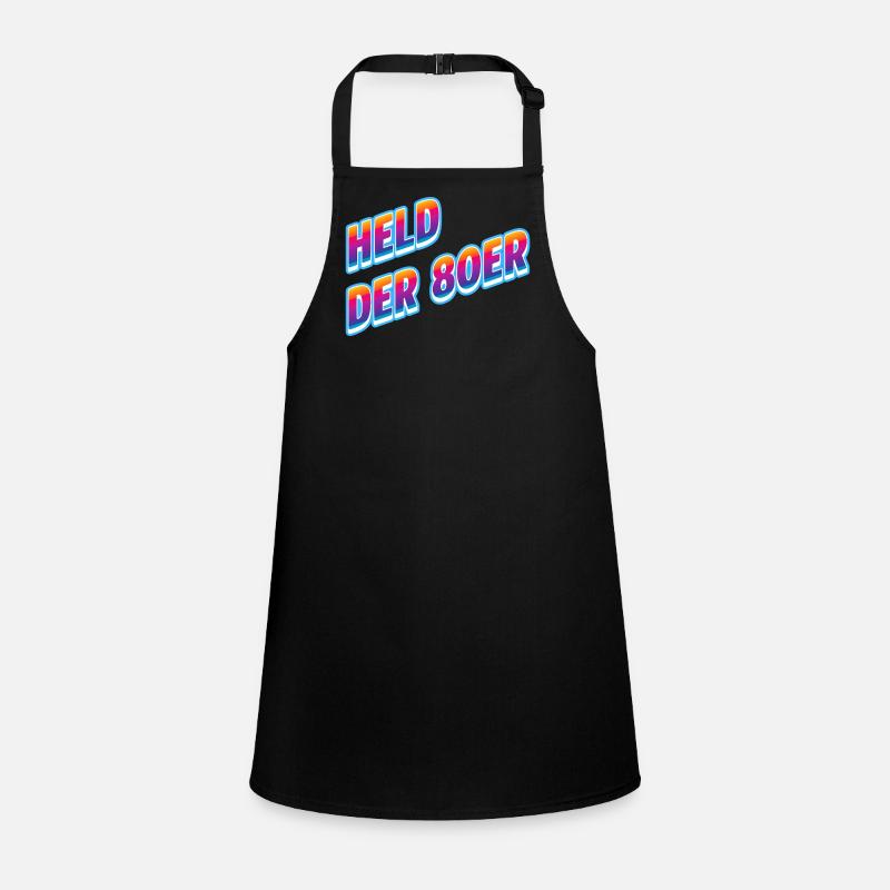Held der 80er Neon-Retro Schürze für Kinder
