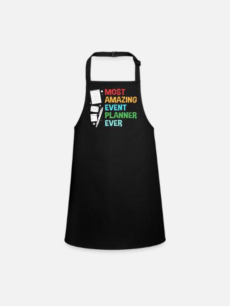 Event Planner - Children's Apron - black - Front