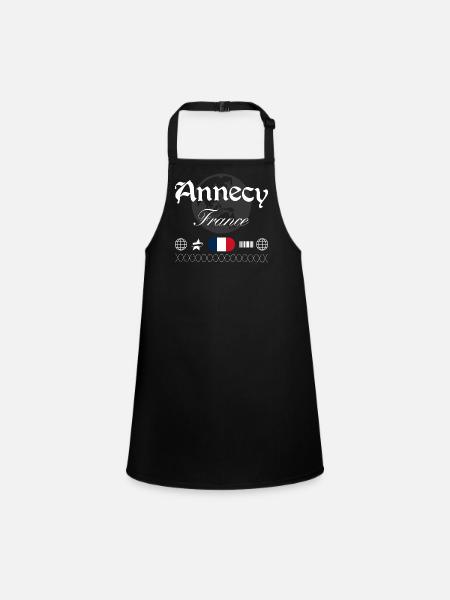 Arosa Schweiz Streetwear Reise Souvenir - Schürze für Kinder - Schwarz - Vorne