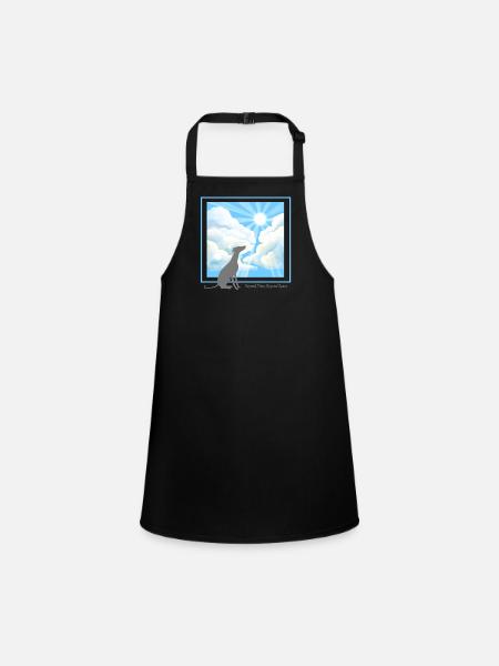 More Than a Pet - Sighthound - Children's Apron - black - Front
