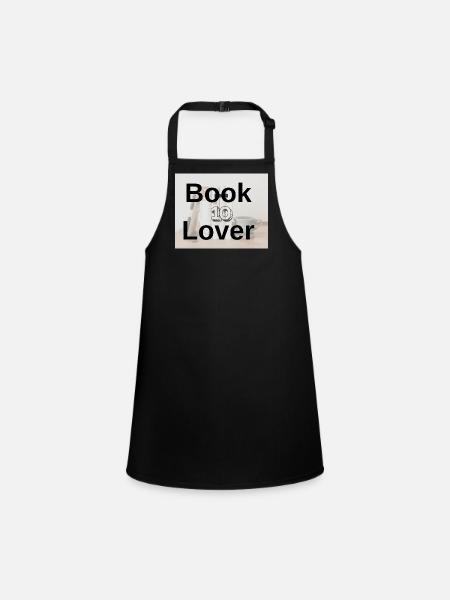Typographie en Audace pour les Amateurs de Livres - Tablier Enfant - noir - Devant