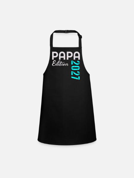 ÉDITION 2027 DU PAPA DU BÉBÉ - Tablier Enfant - noir - Devant