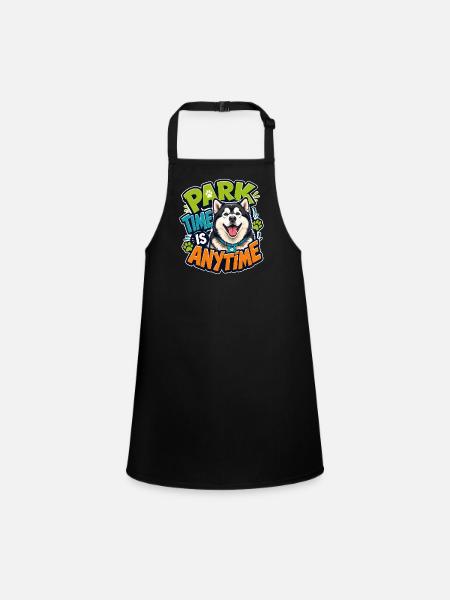 Alaskan Malamute - Children's Apron - black - Front