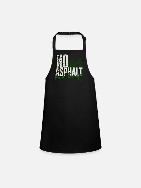 No Asphalt Pure Escape - Children's Apron - black - Front