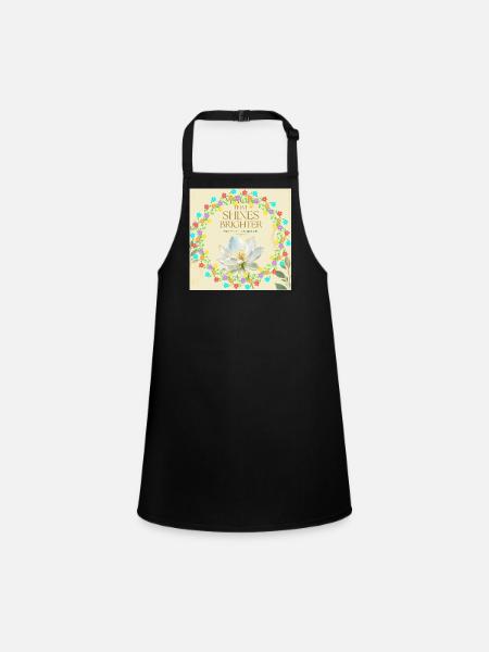 Blossom Ring Brilliance of Light - Children's Apron - black - Front