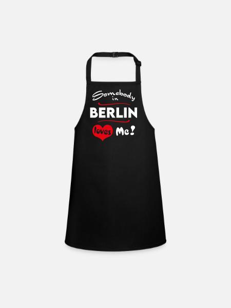 Berlin Stadt Urban T-Shirt City Heimatliebe Town - Children's Apron - black - Front