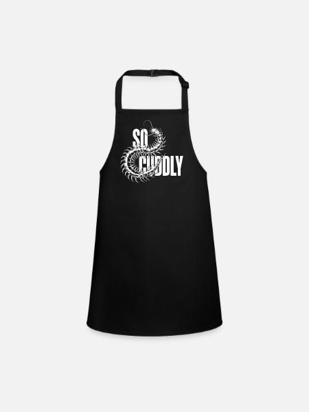 I love scolopender - Children's Apron - black - Front