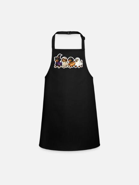 Halloween Quadruped Costume Party - Children's Apron - black - Front