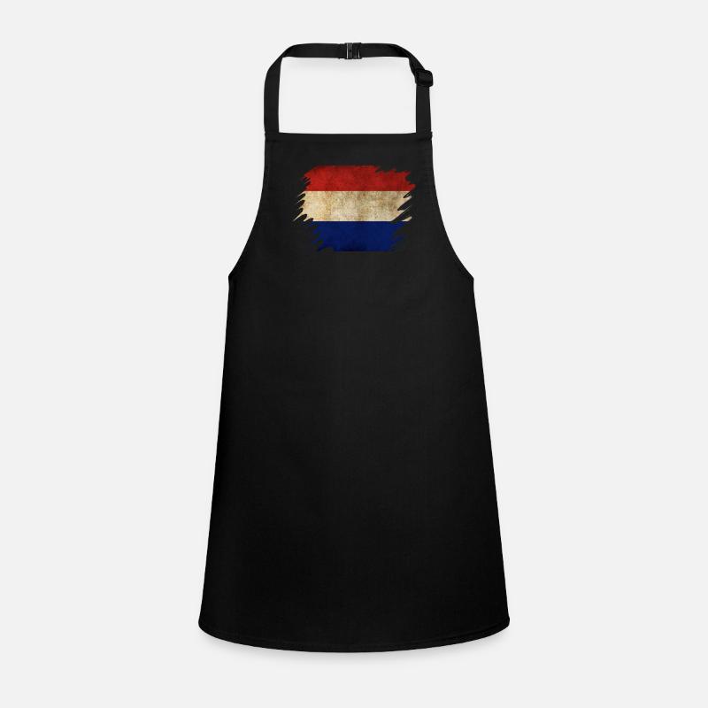 Grunge Holländisches Flaggendesign Schürze für Kinder