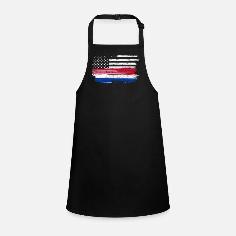 Grunge Flag Brushstroke Americana Children's Apron