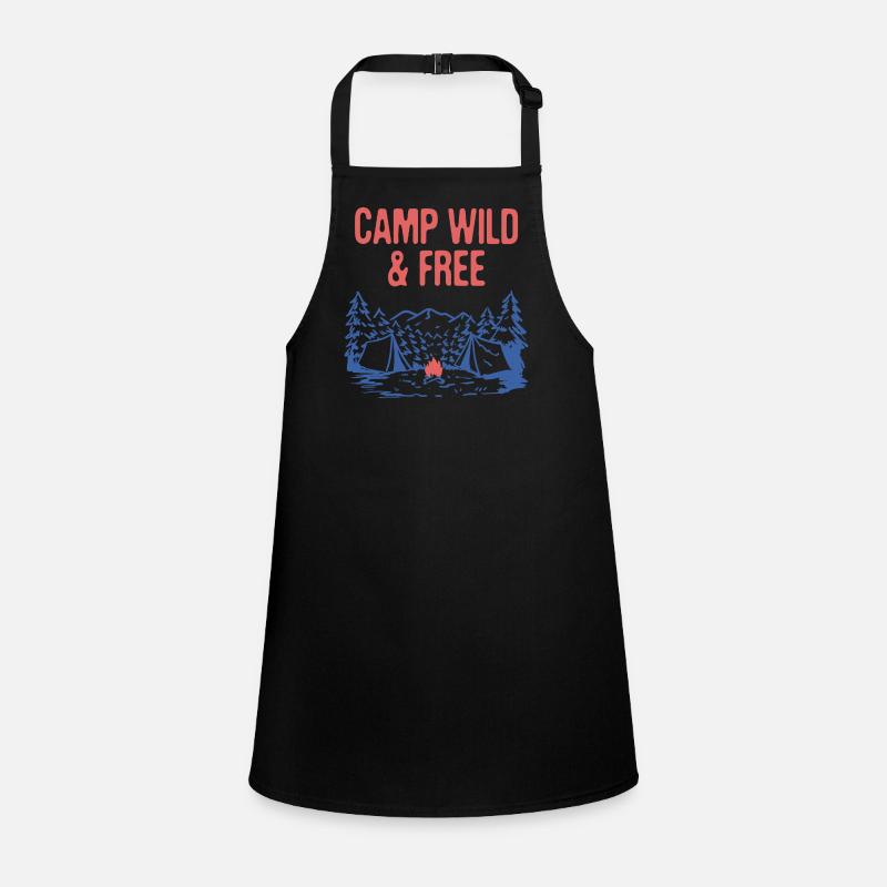 Camp Wild & Free Camping Hiking Camper Hiker Schürze für Kinder