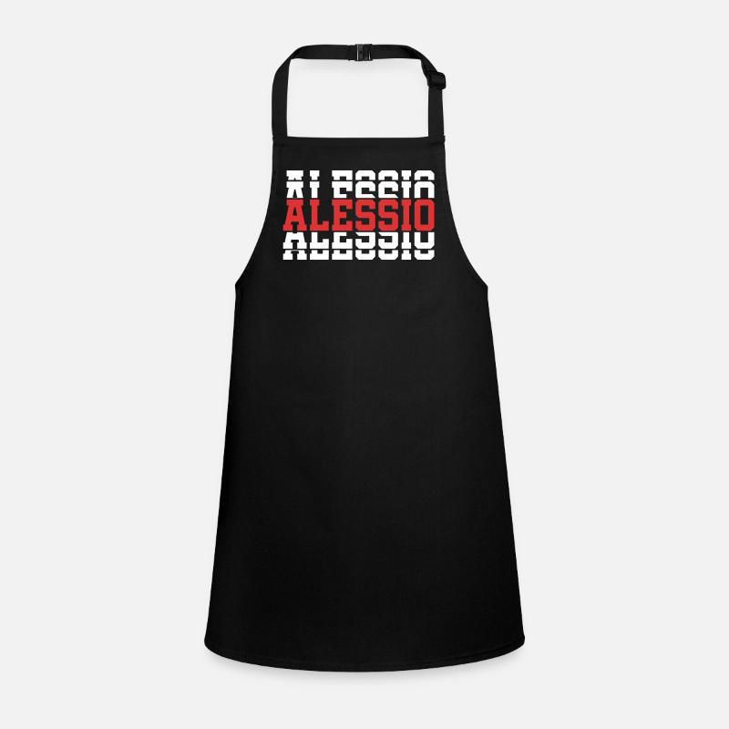 Alessio T-Shirt T-Shirt gestapelter Text Geschenkidee Schürze für Kinder