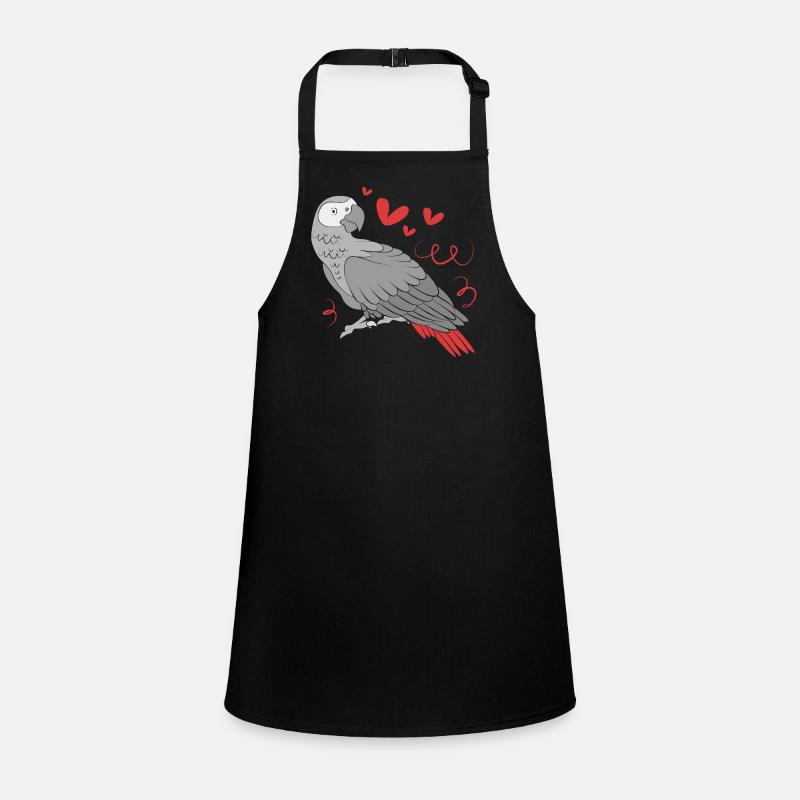 Parrot Grey Children's Apron
