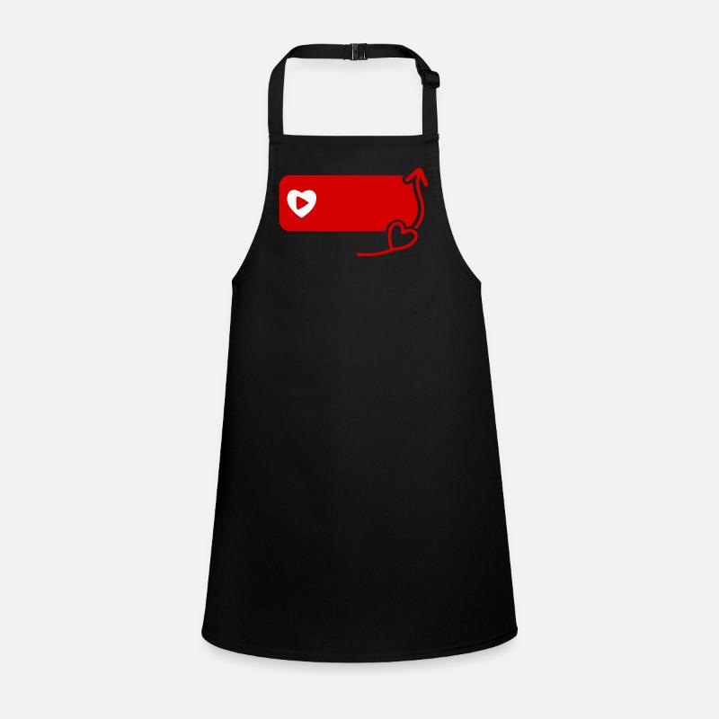 Charmant inspiré de YouTube S’abonner Icône plate Tablier Enfant