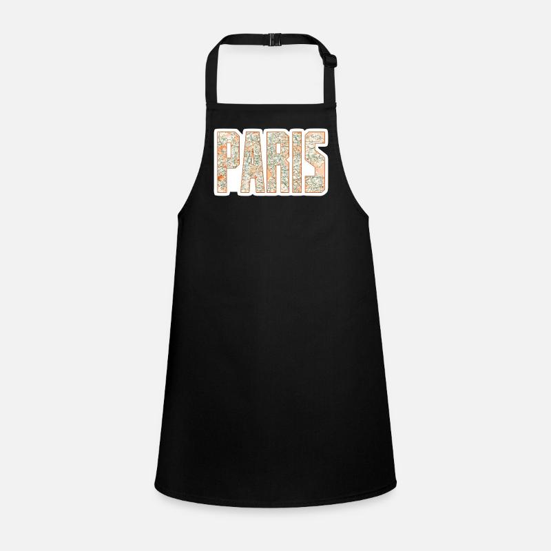 Paris City Map Children's Apron