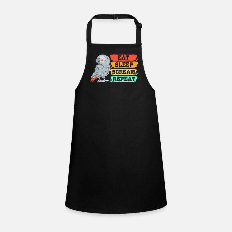 Parrot Grey Children's Apron